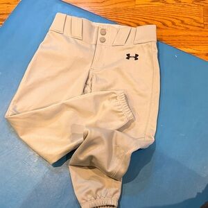 Under Armour Kids' gray baseball pants